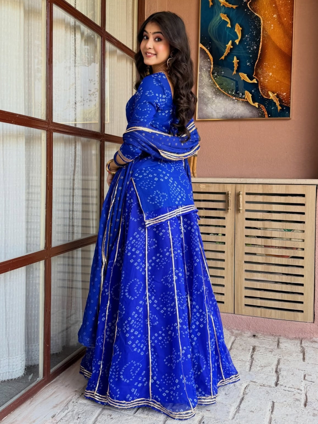 Blue Silk Embroidered Peplum Sharara Set With Dupatta For Women